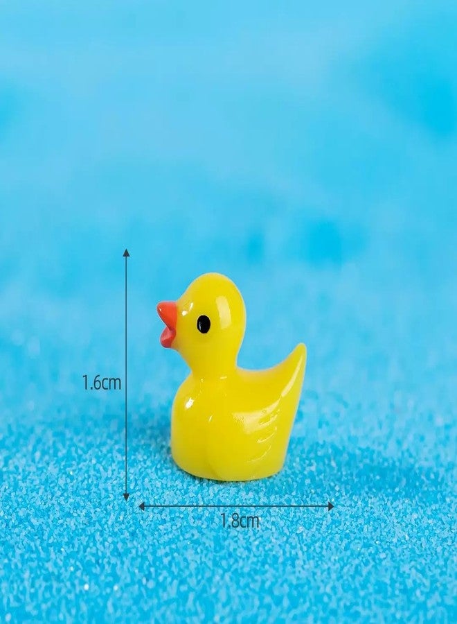 Zhuluck 20Pcs Miniature Ducks Tiny Ducks Miniature Figures Ornament Vivid for Desktop, Dollhouse Accessories, XXX-Large, Random Color - Image 2